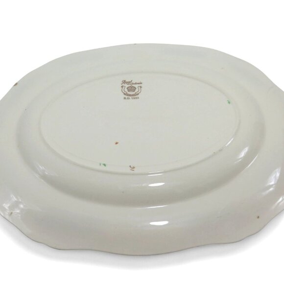 ROYAL CALEDONIA Oval Platter Colourful Imari Style 1930s Vintage 11" England - Picture 8 of 8